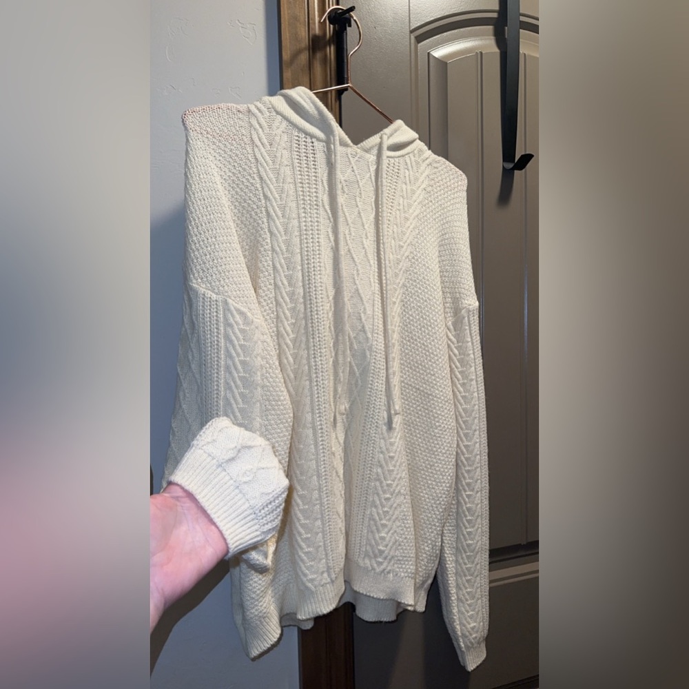 Women’s classic ivory sweater cozy comfortable